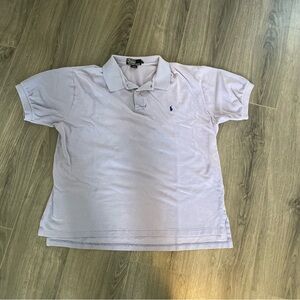 Polo Ralph Lauren Polo Shirt Lavender Navy Pony Men’s Size XL Short Sleeve